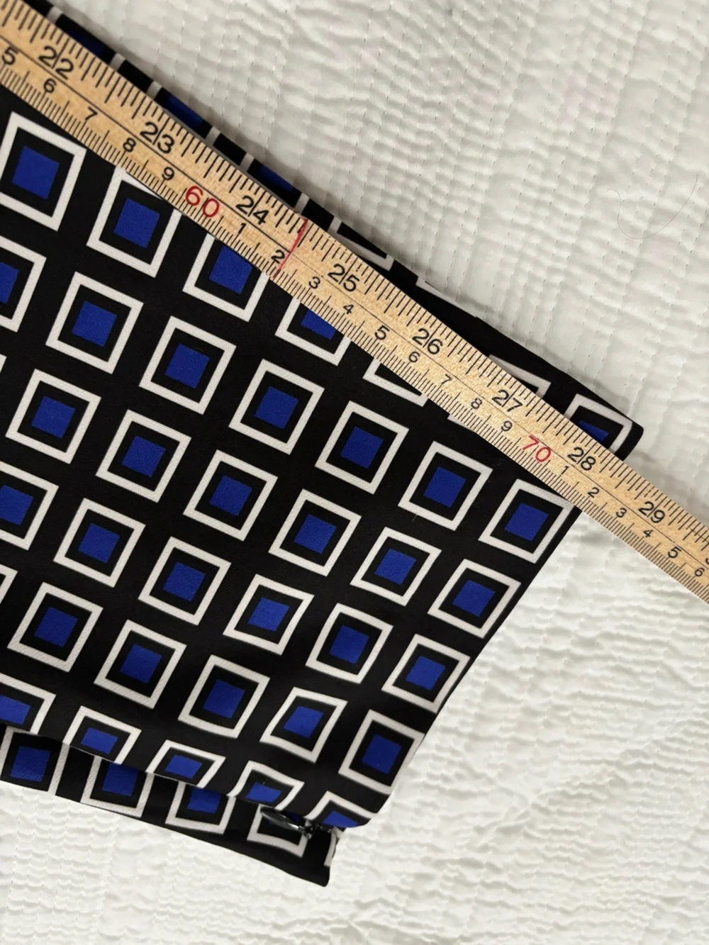 Black Label by Chicos Straight Leg Geometric Print Pants - Blue/Black Size 2.5